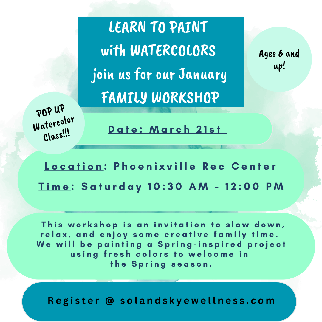 Watercolor Family Workshop Mar26