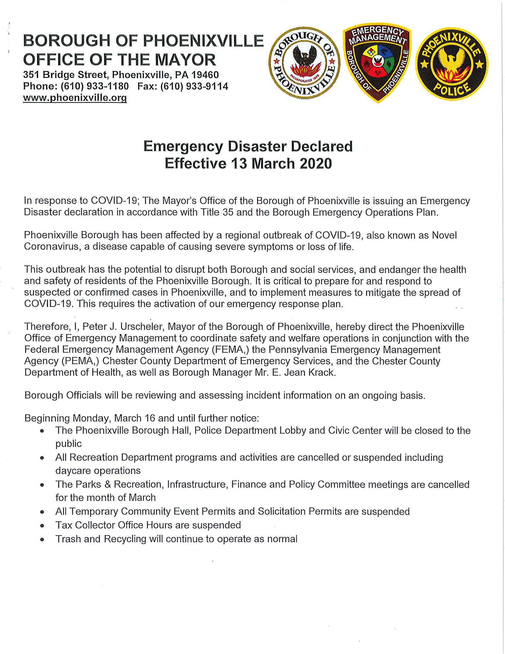 Emergency Disaster Declaration COVID-19 2020 03 13 update_Page_1
