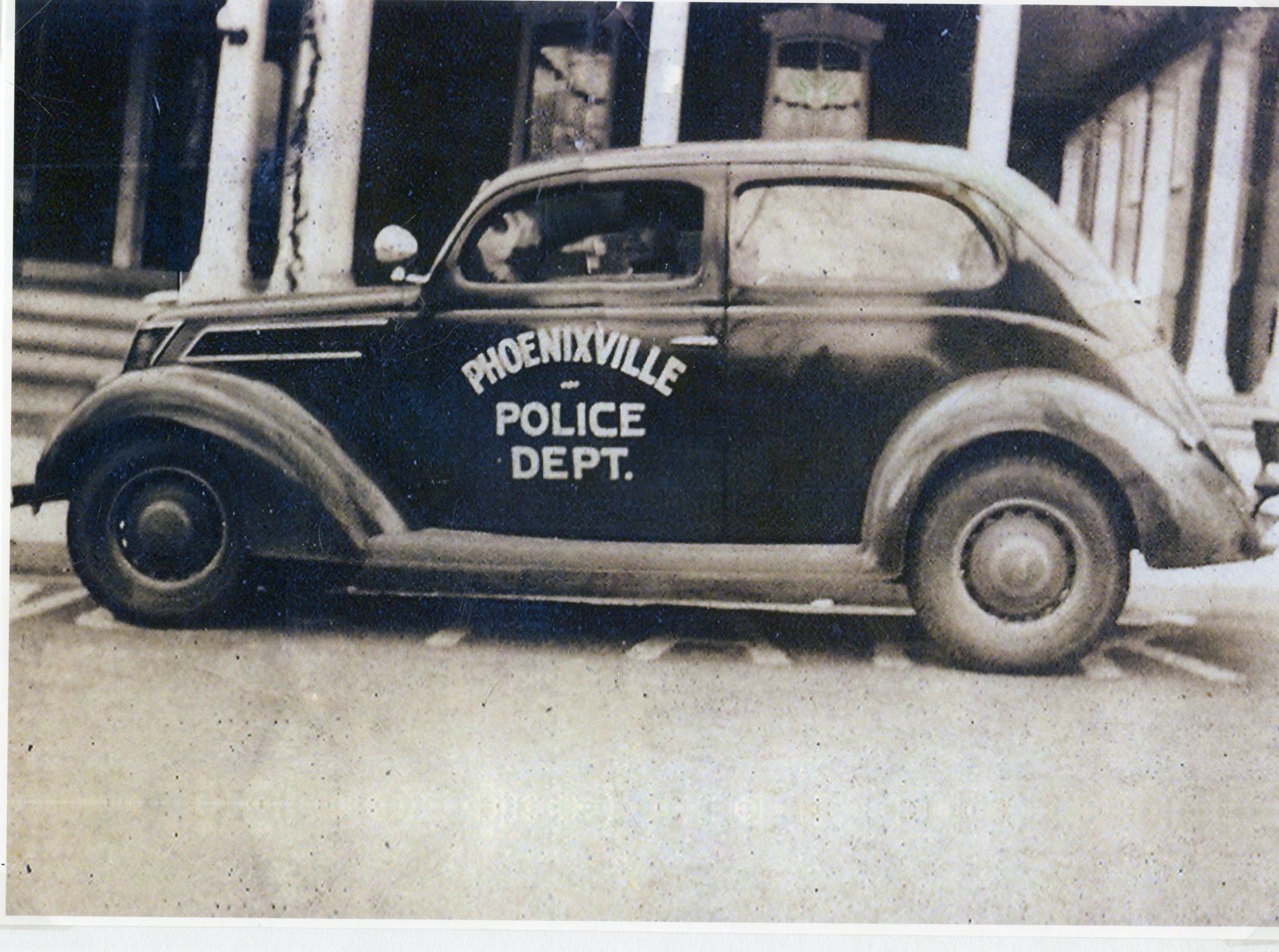 Early Phoenixville Police Departent vehicle